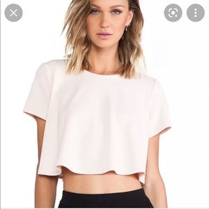 Torn by Ronny Kobo flared crop top